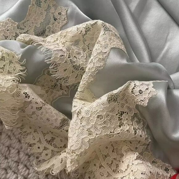 Doen Ladies Lace Midi Silks A-line Skirt - Picture 14 of 14